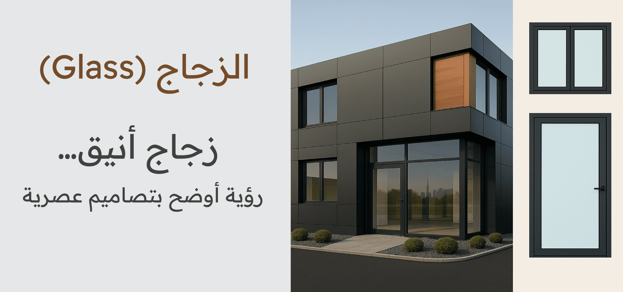 زجاج معماري